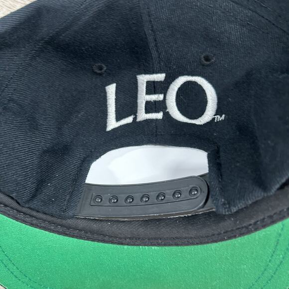 Vintage Zodiac Sign Astrology LEO Snapback Hat Wool Blend Black Cap - Picture 2 of 9